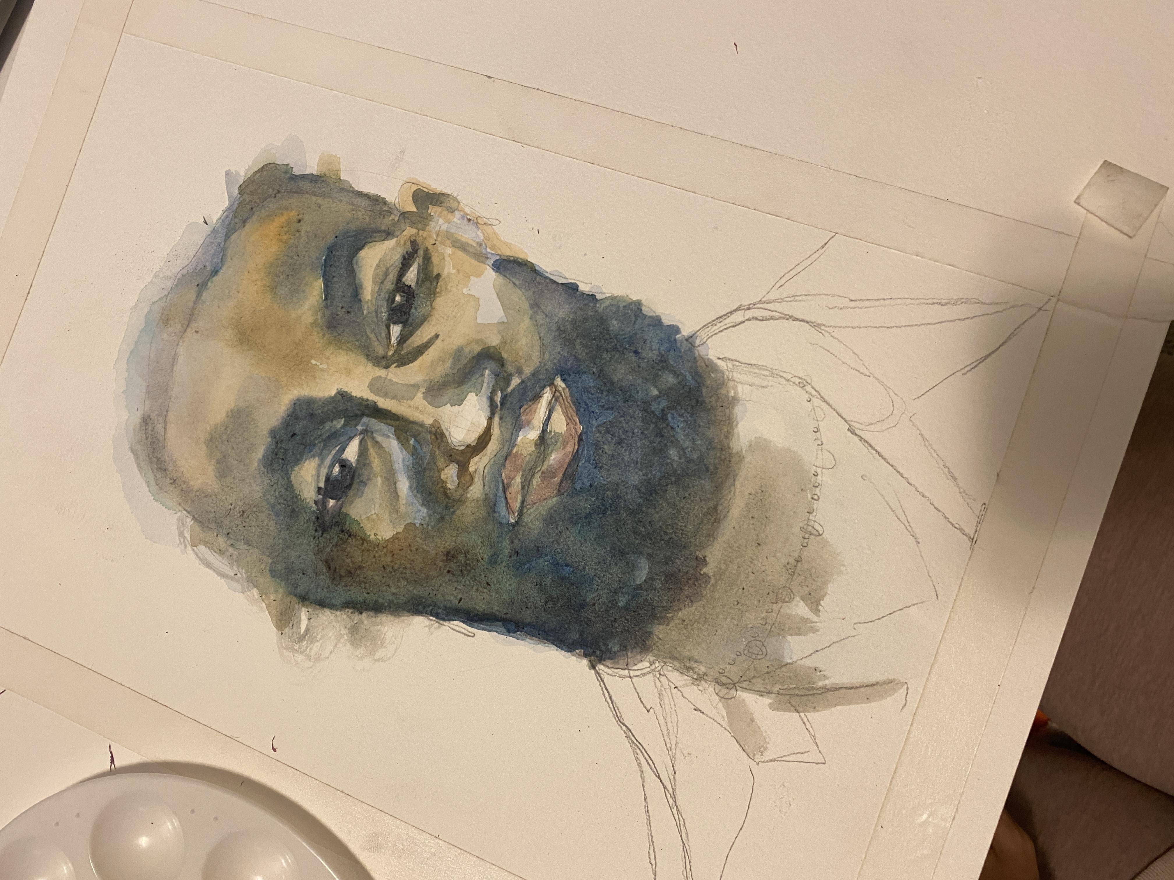 portrait in progress! - student project