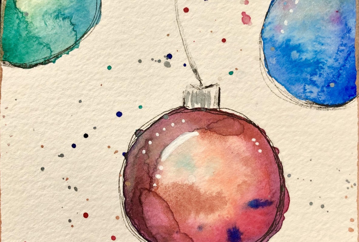 Xmas Bauble repeat - student project