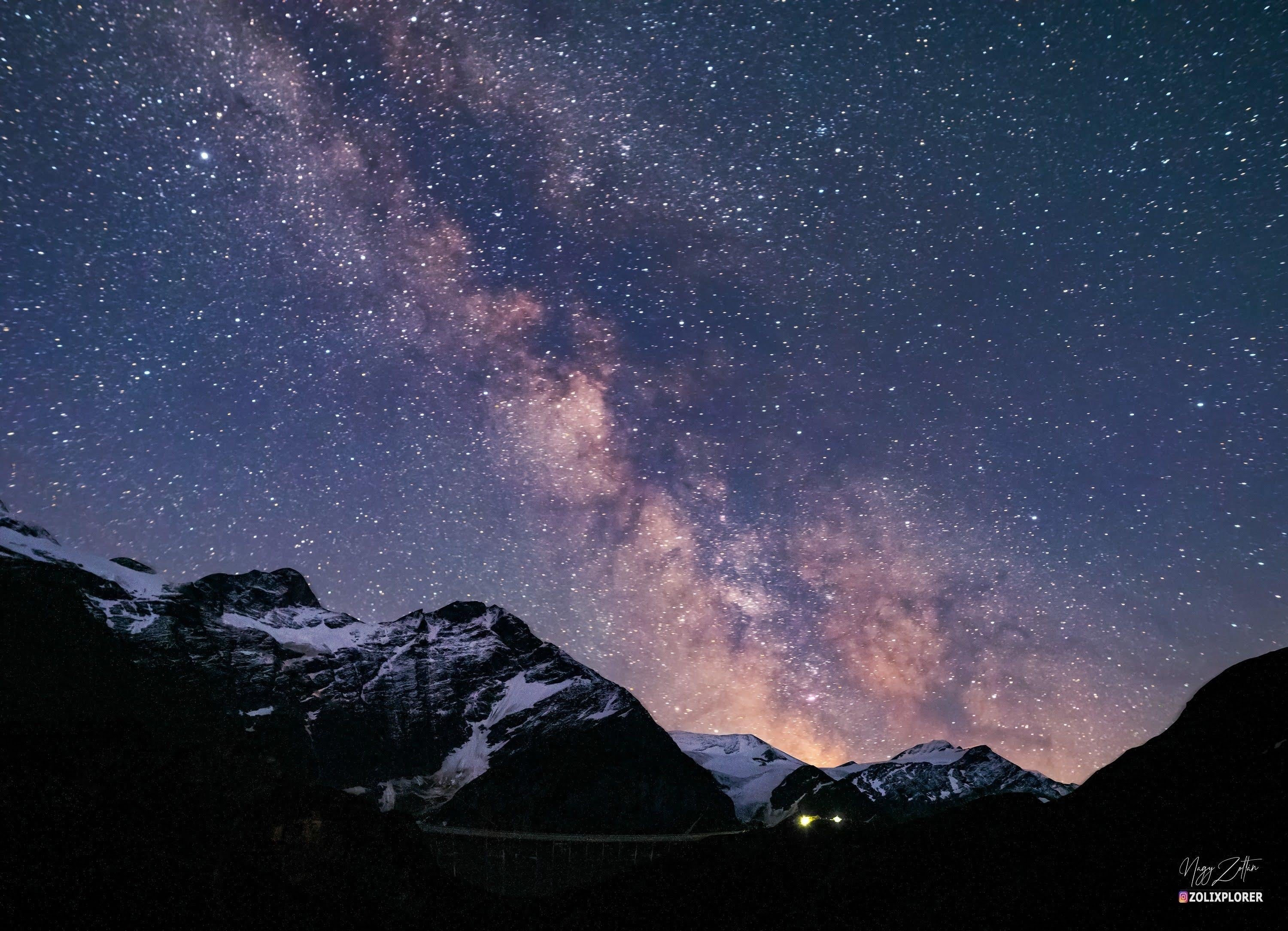 Milky way shot in Austrian Alps - student project