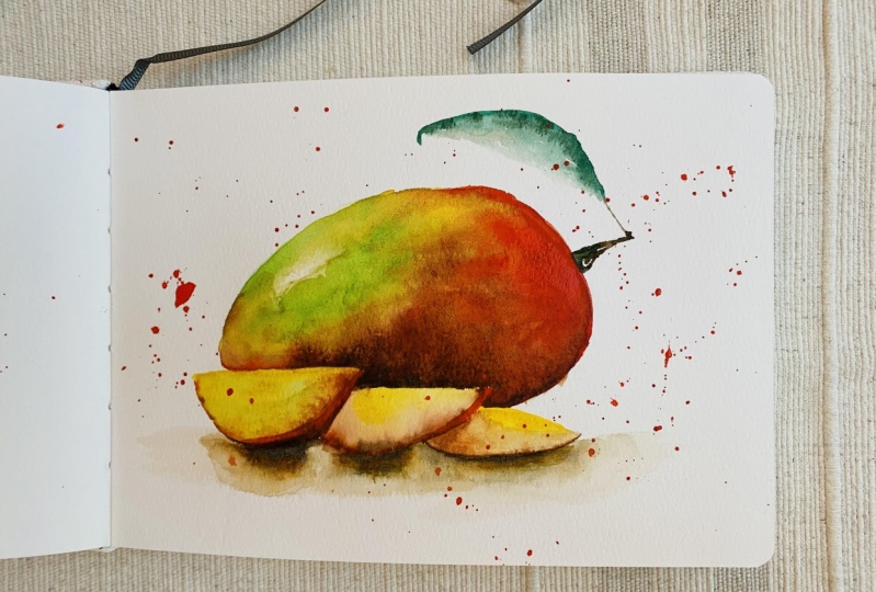 Watercolor Mango