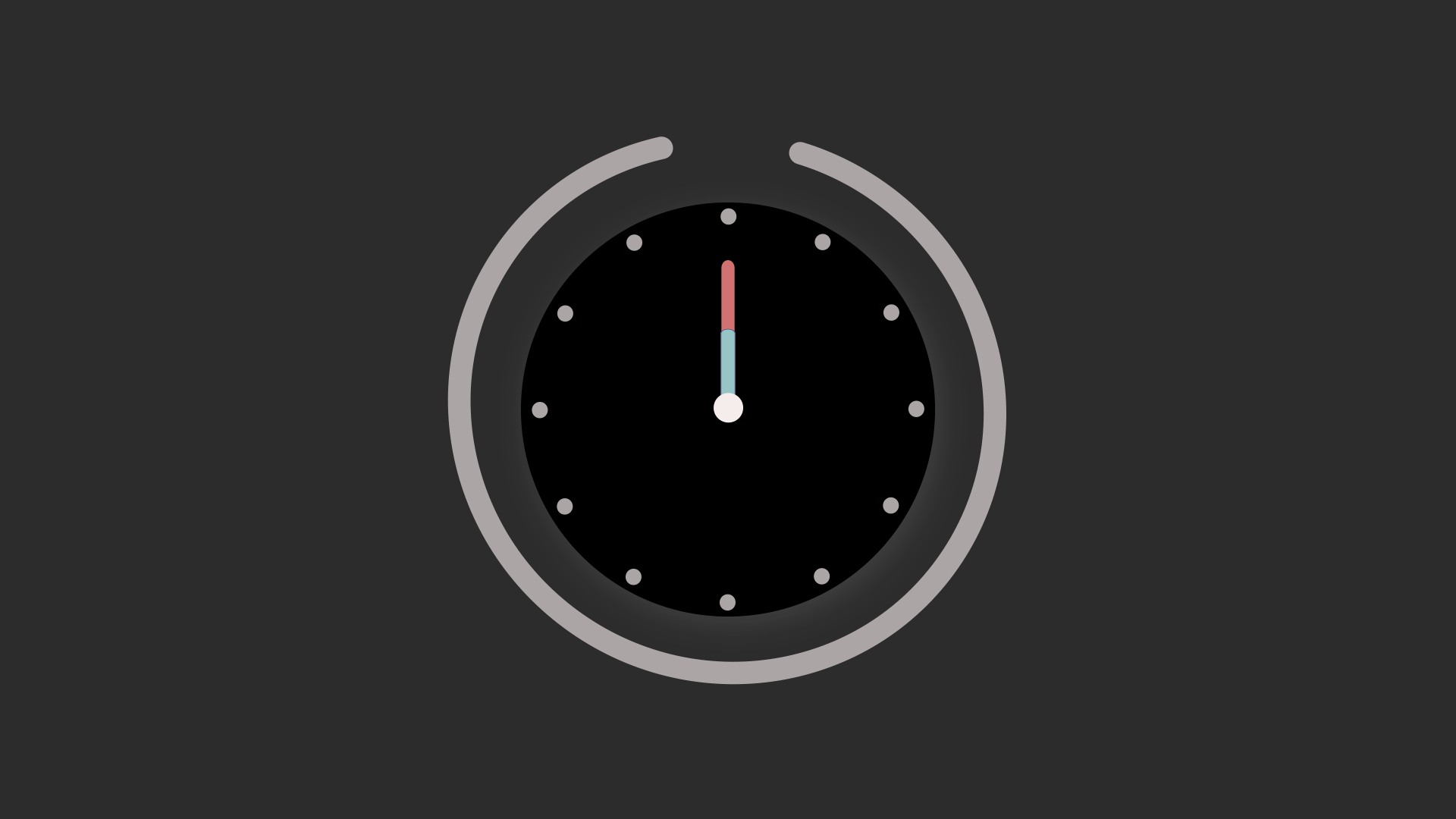 Clock animation - student project