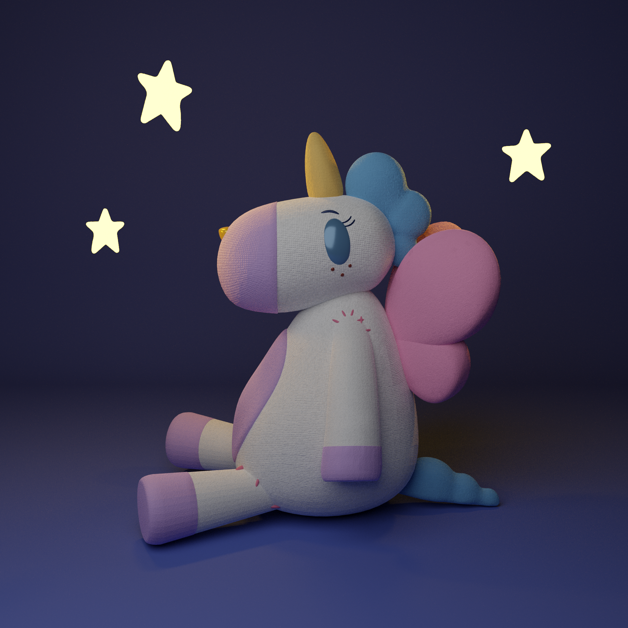A Unicorn Doll - student project