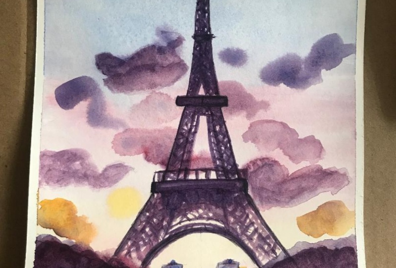 Watercolor Sunset