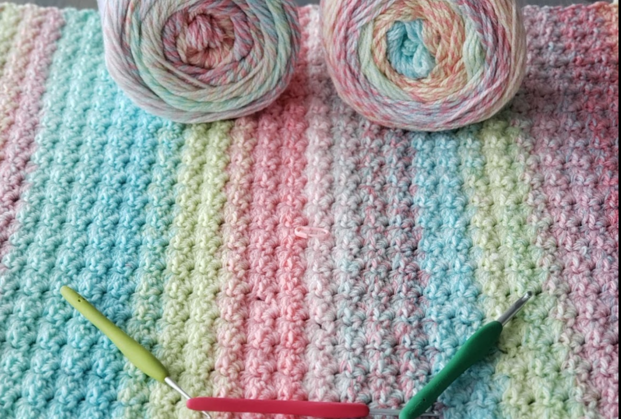 Cluster Stitch Snuggle Squares - student project
