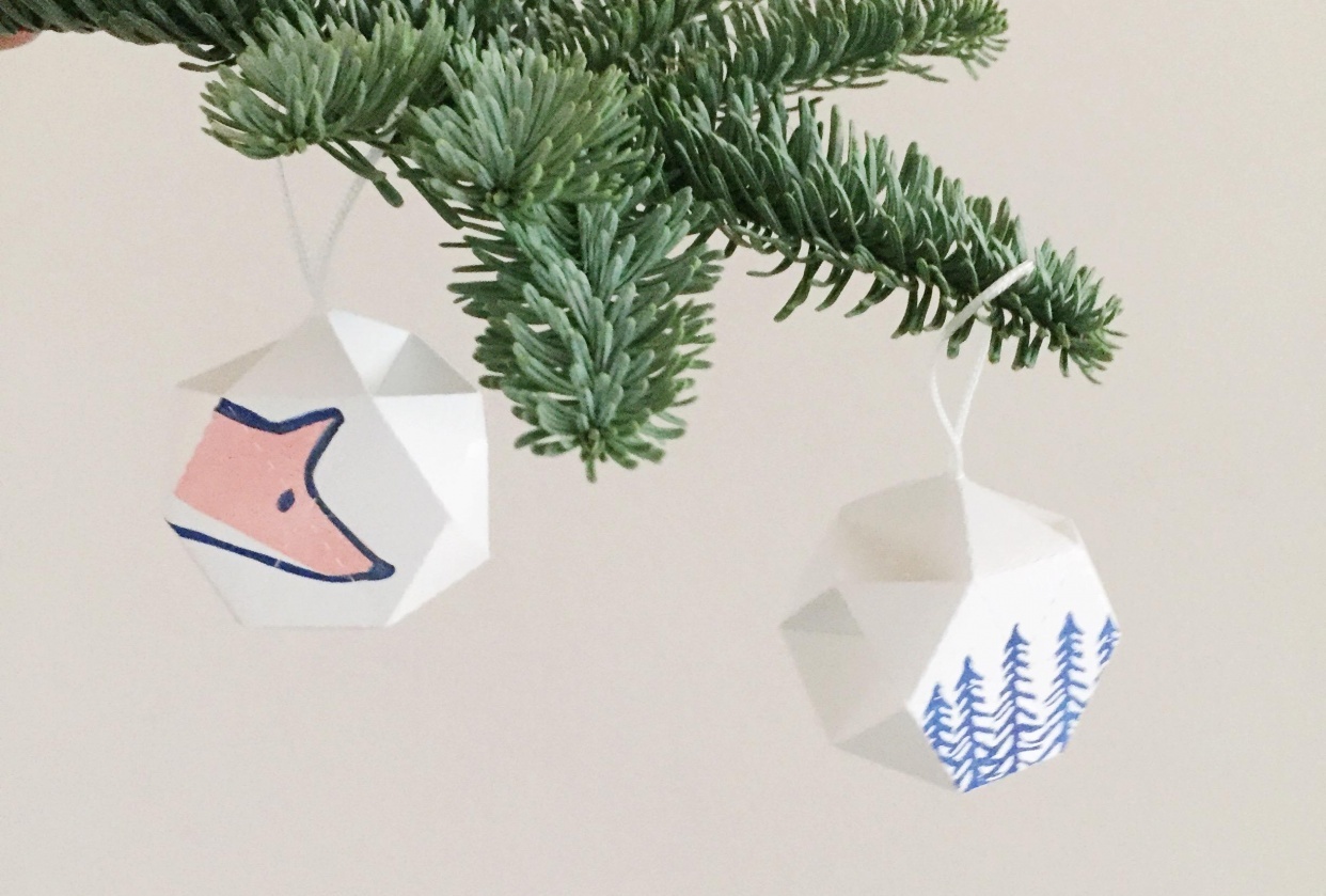 Forest Christmas decoration - student project