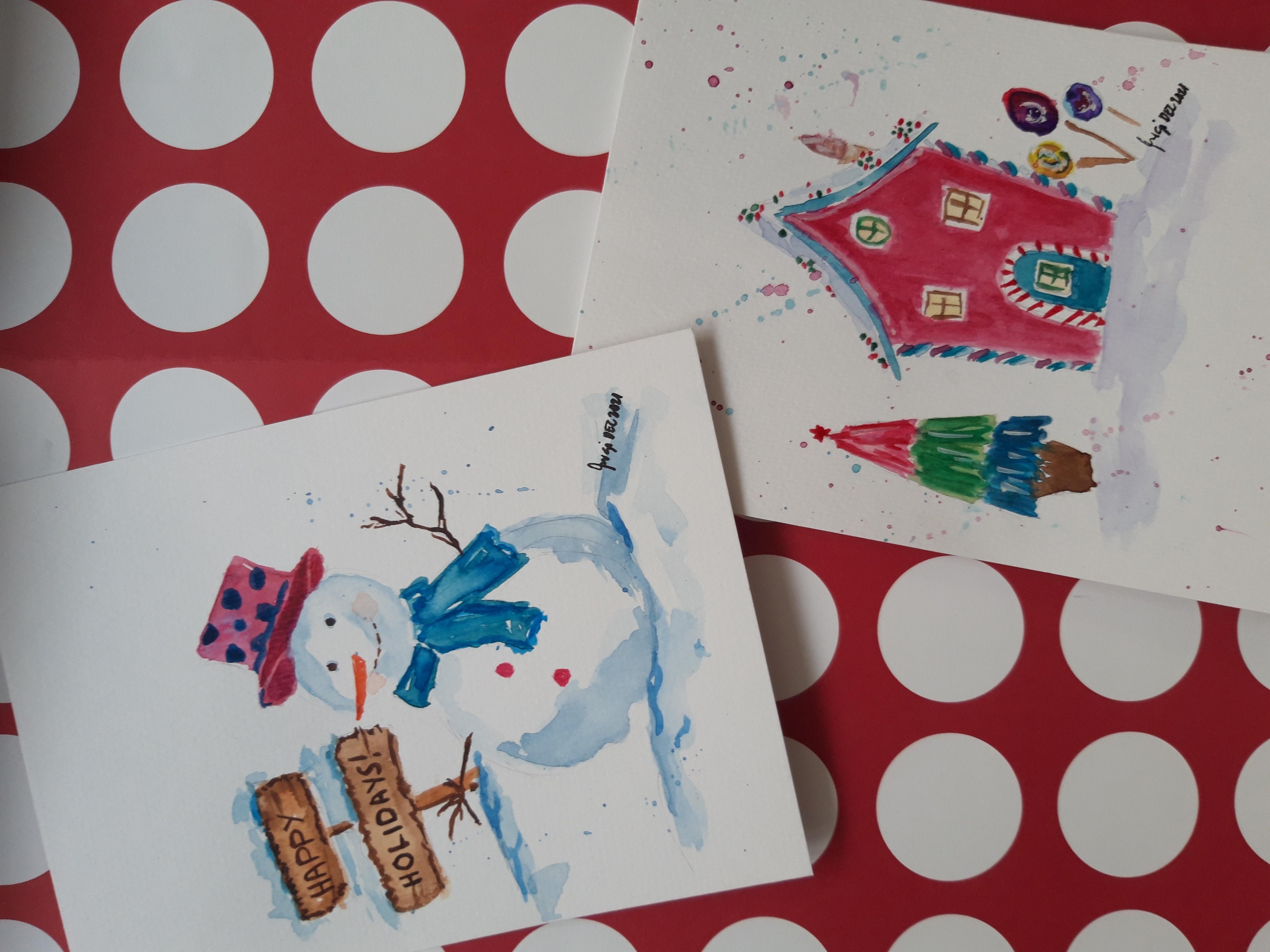 Wonderland Christmas Cards - student project