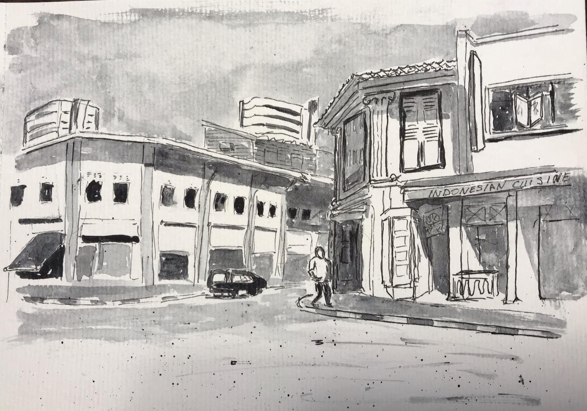 monochrome urban - student project