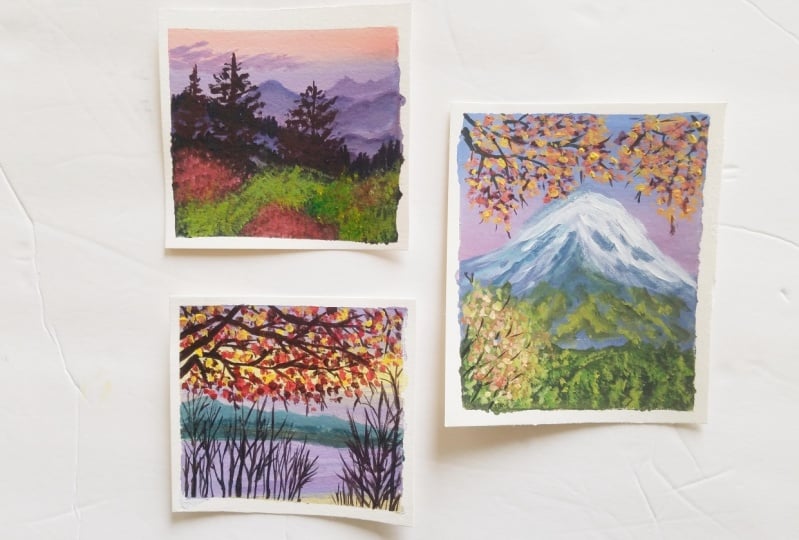 Autumn in Acrylics: Paint 3 Beautiful Landscapes Inspired by the Season
