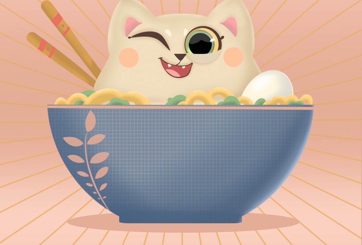 Ramen Cat - student project