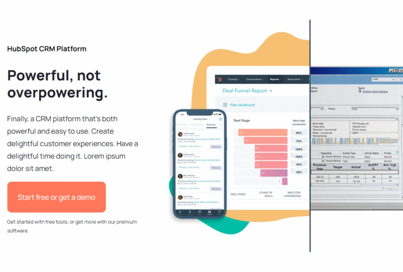 HubSpot Homepage Design for Final Project