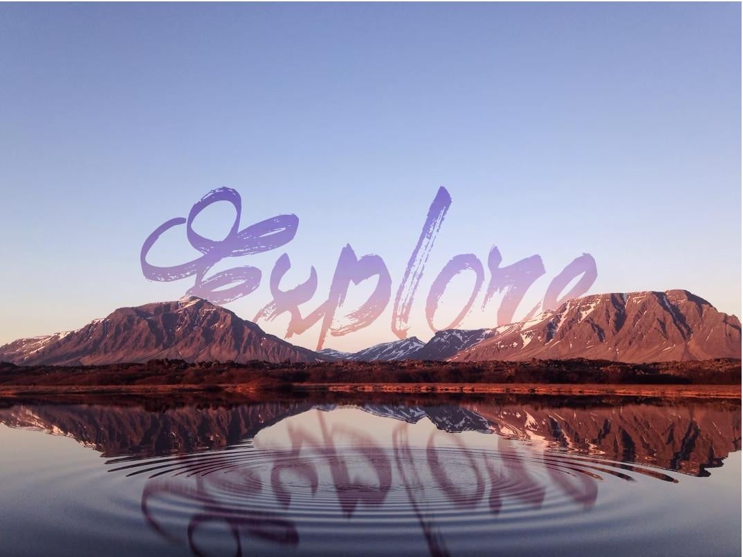 Text Reflection Effect - student project