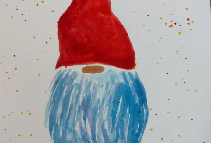Christmas postcards with Eswari