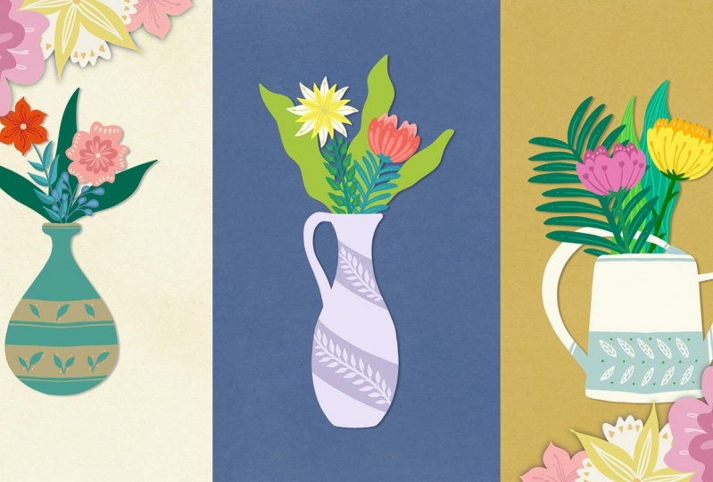 Still Life Illustration with Decorative Patterns in Procreate