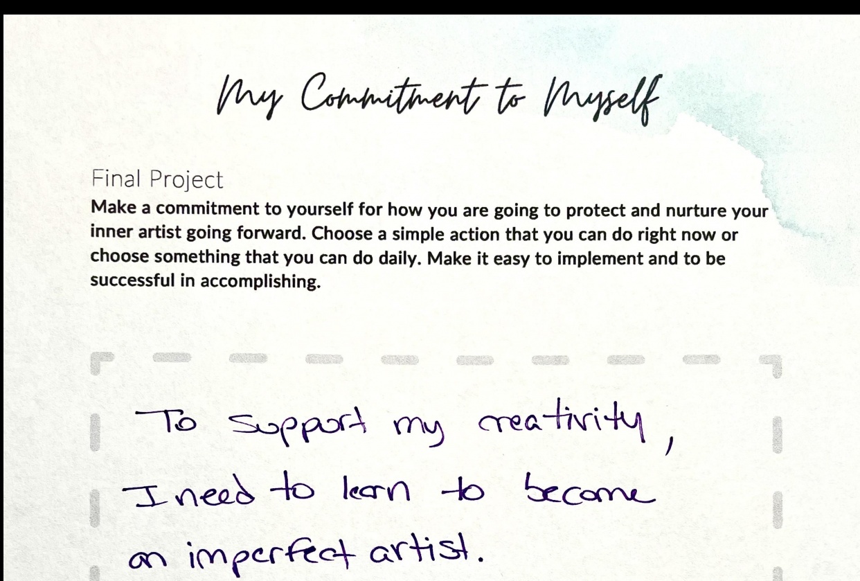 Mindset for Artists - Nurture Your Creativity - student project