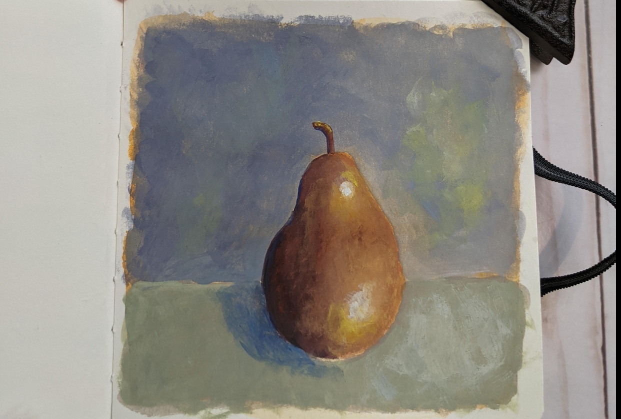 First gouache painting - student project