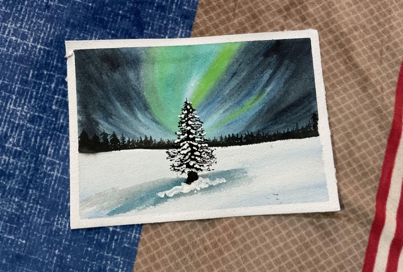 Northern winter lights