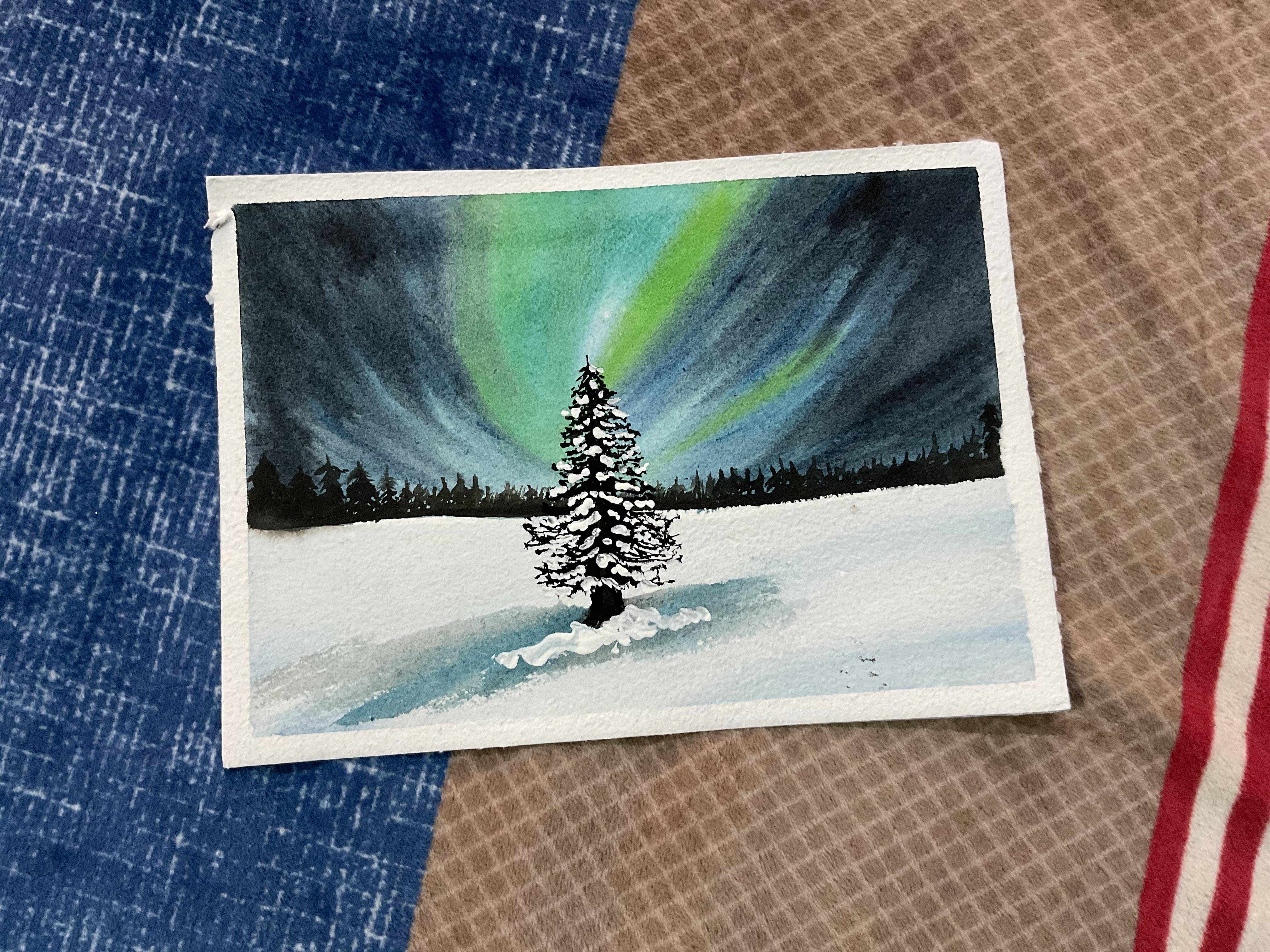 Northern winter lights - student project