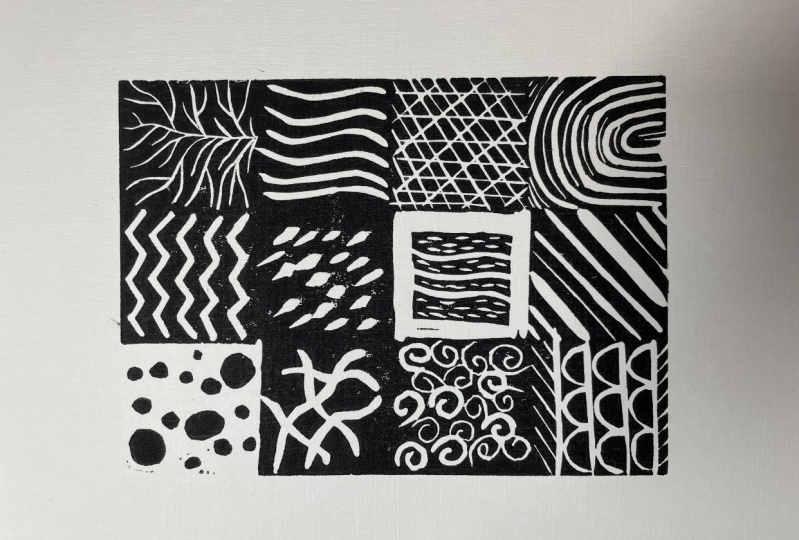 First try at linocutting