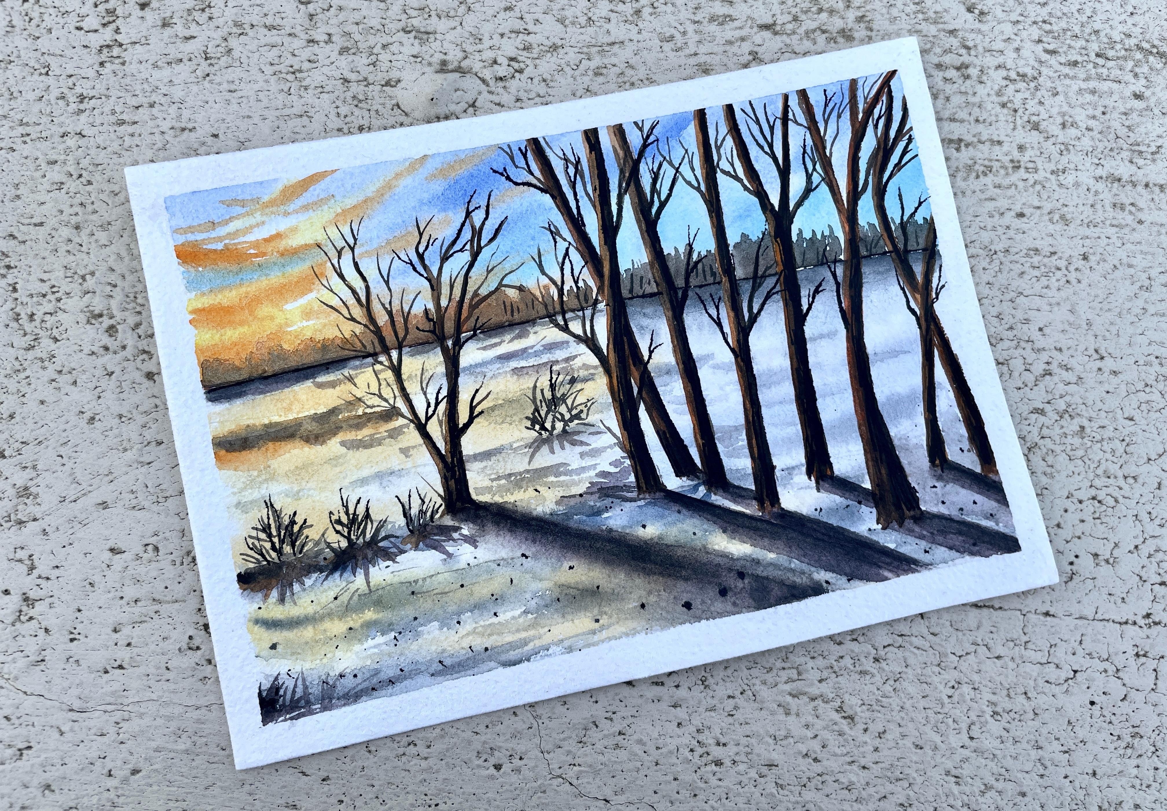Winter landscape - student project