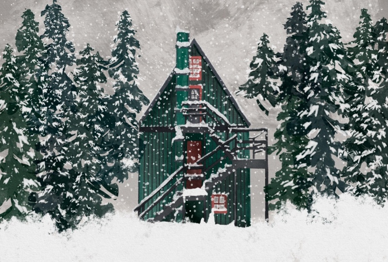 Gouache house