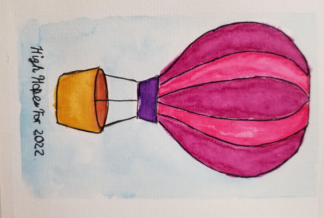 Watercolor Balloon - student project