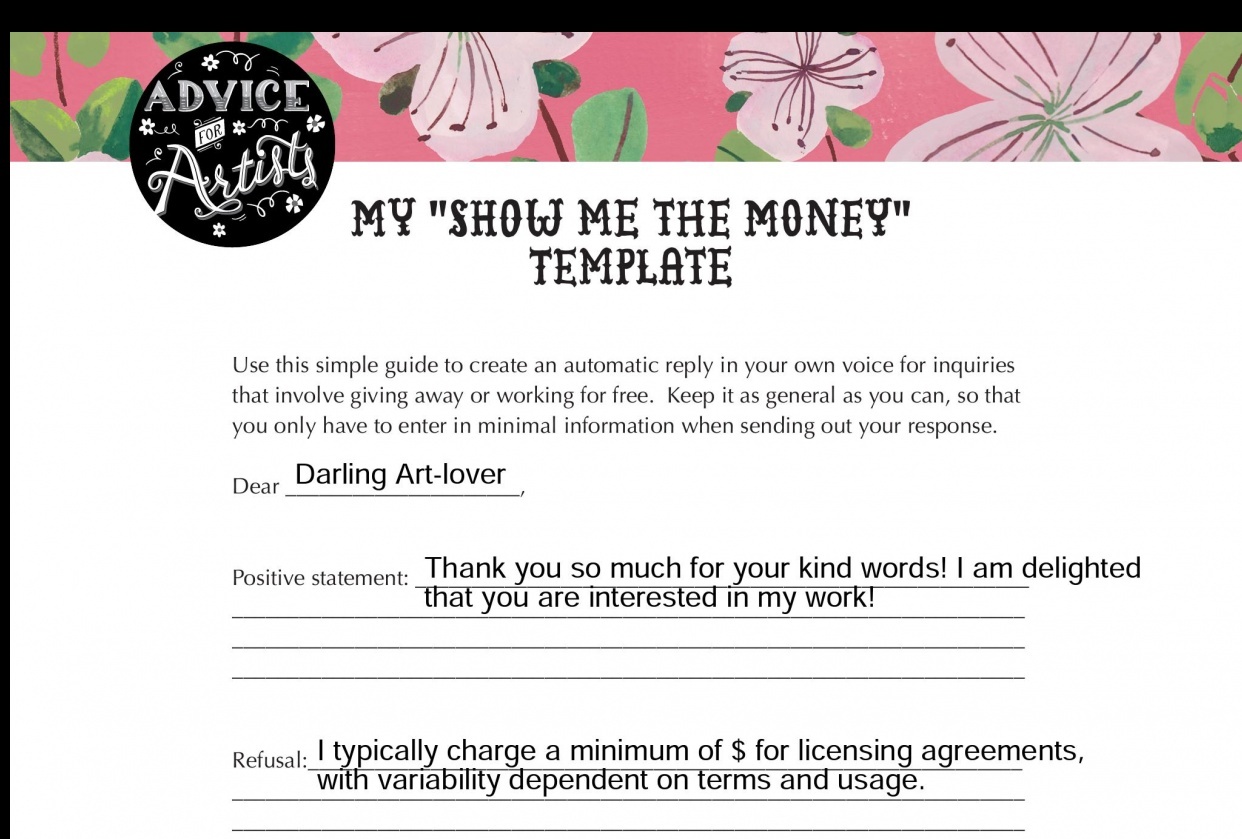 Kendra Ortner - by hand at home e-mail template - student project