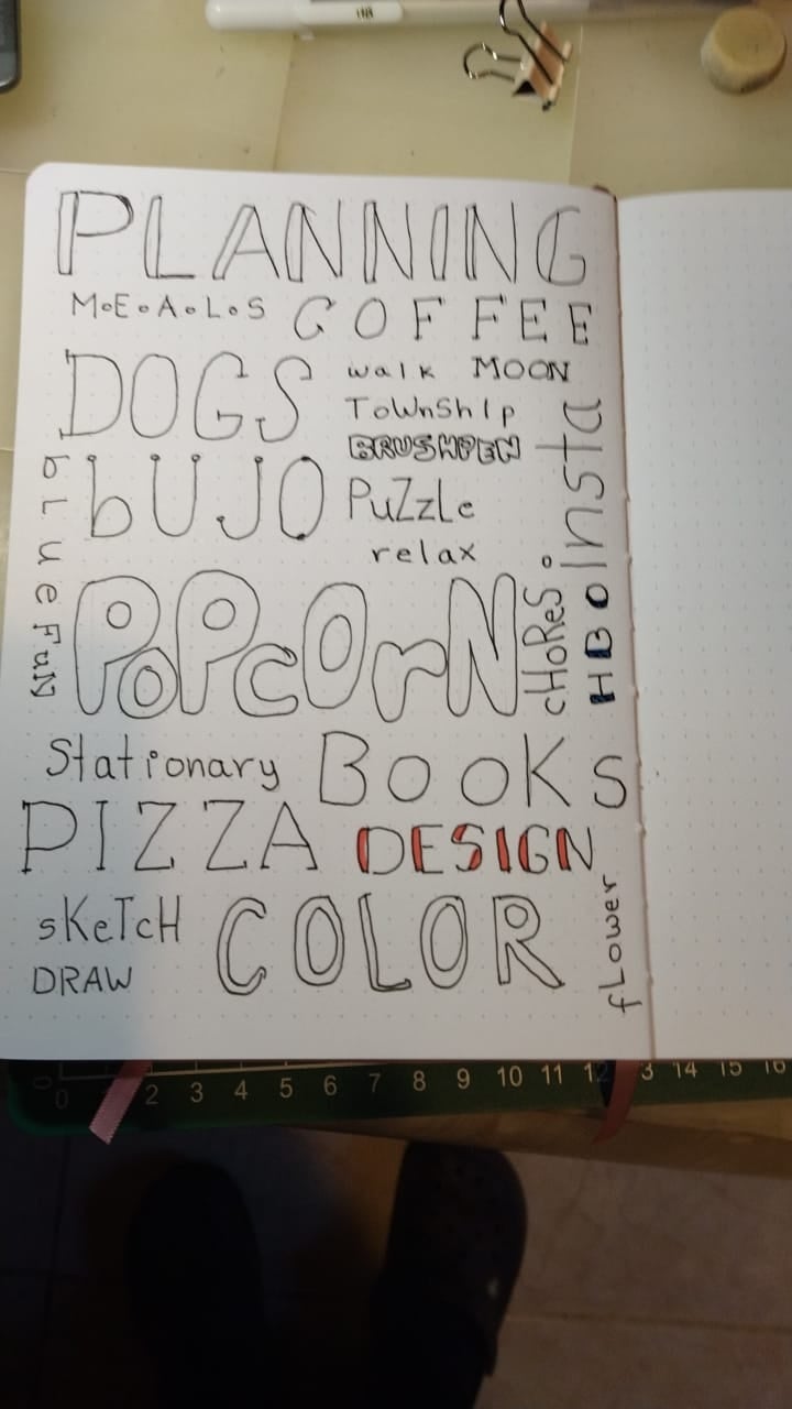 print lettering - student project