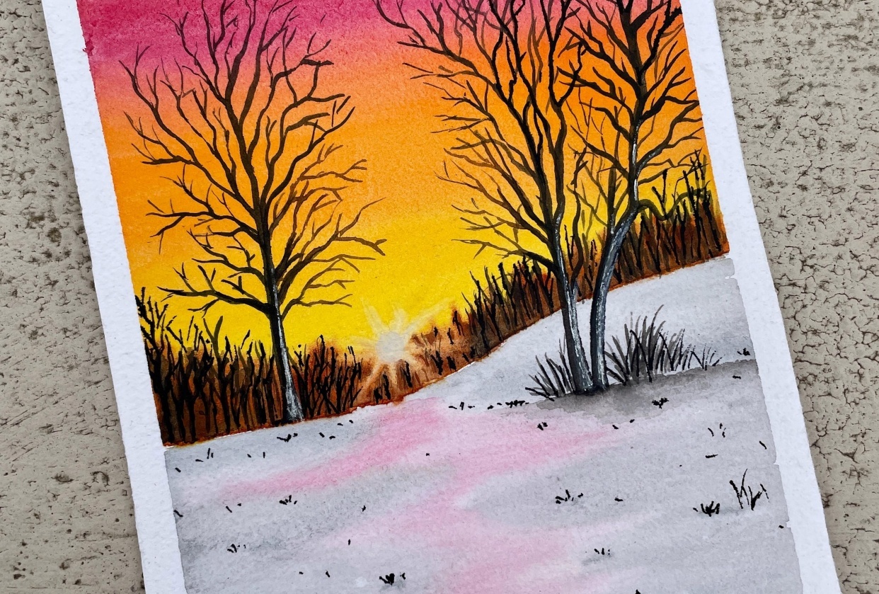 Winter landscape - student project