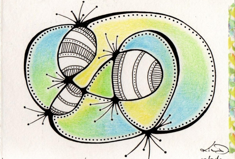 Neurographic Art Practice with Color