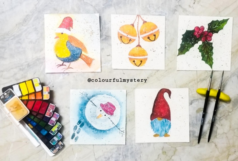 Christmas postcards