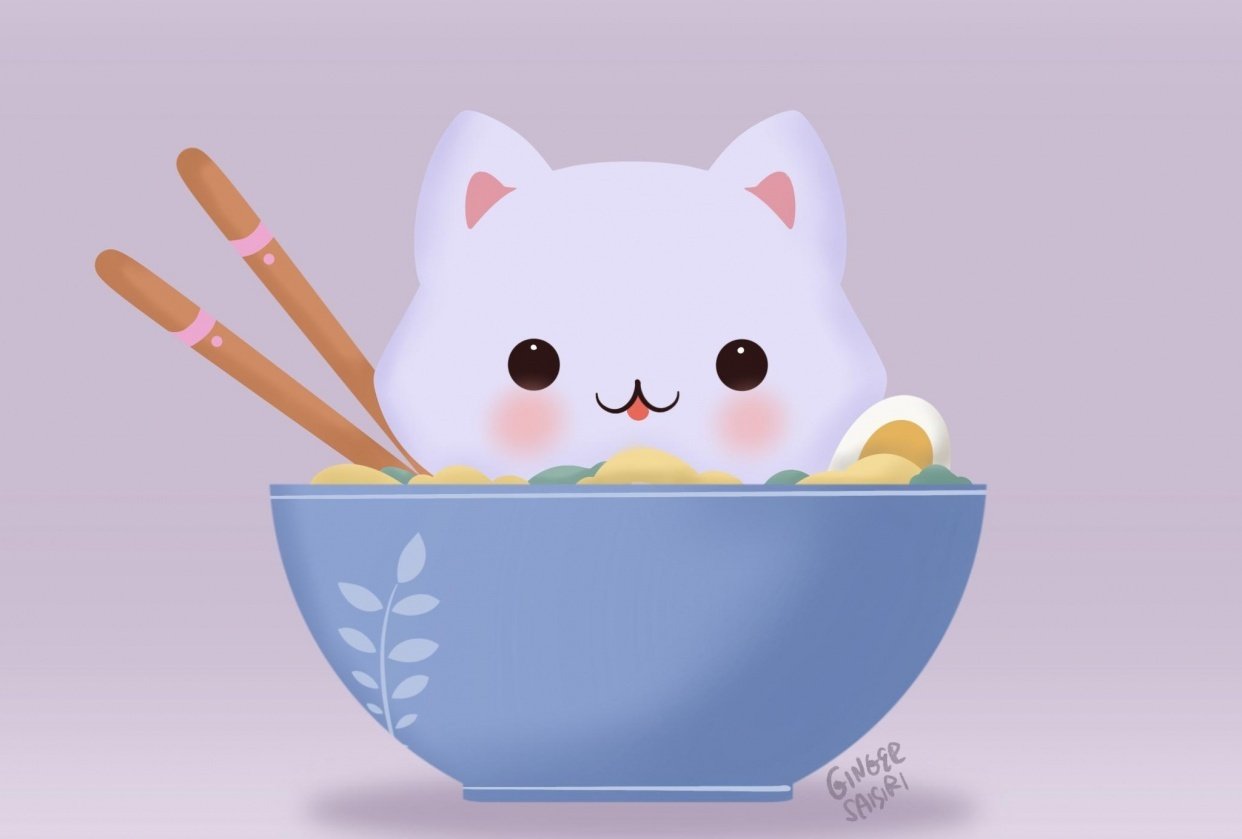 Cute little cat - student project