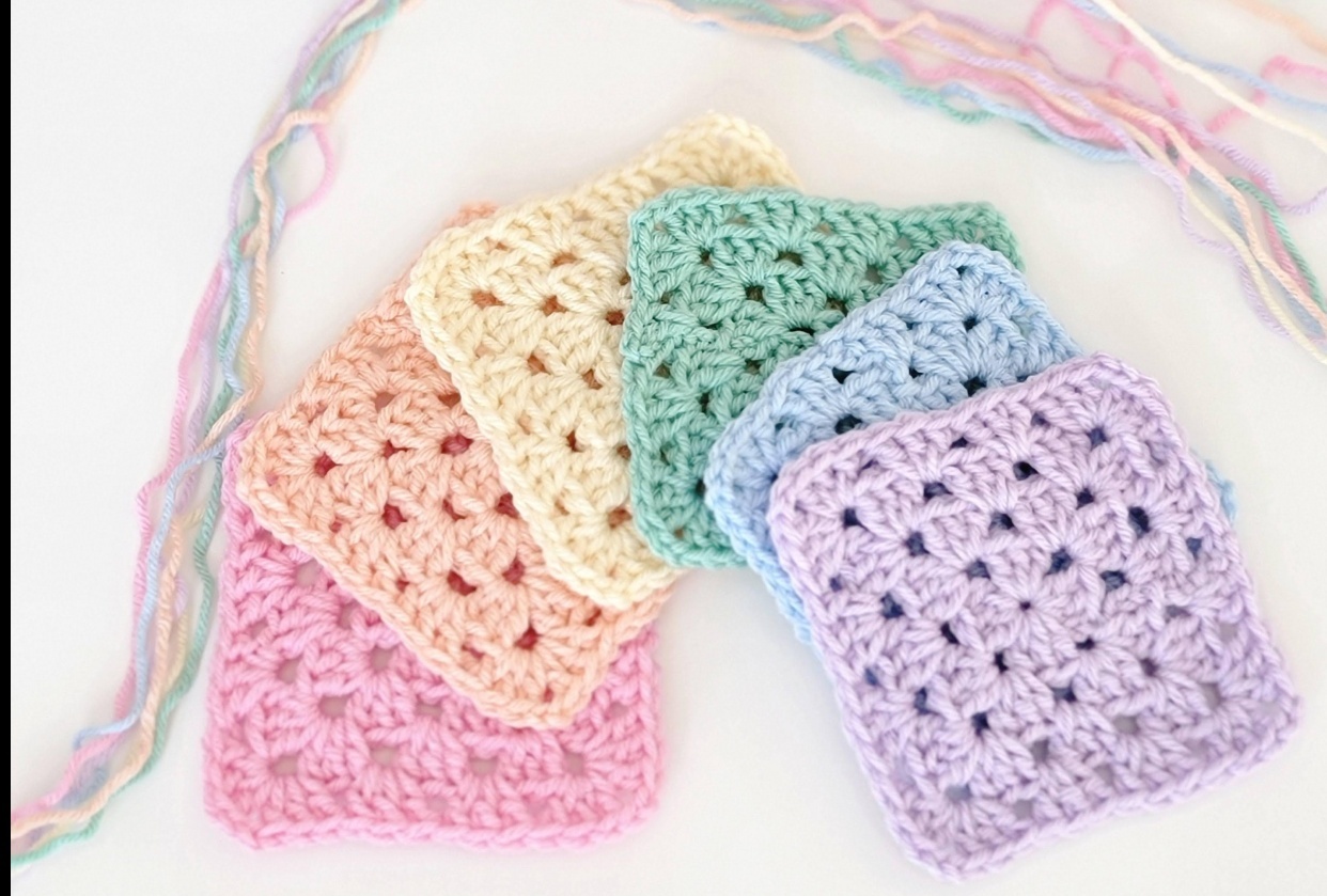 Crochet is a Mood:  Granny Square - student project