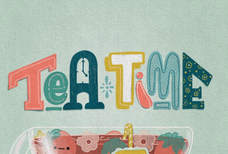 Tea Time Lettering