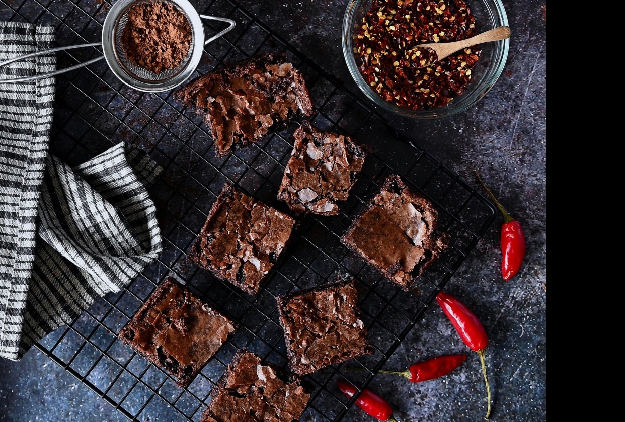 Chilli Chocolate Brownies - student project