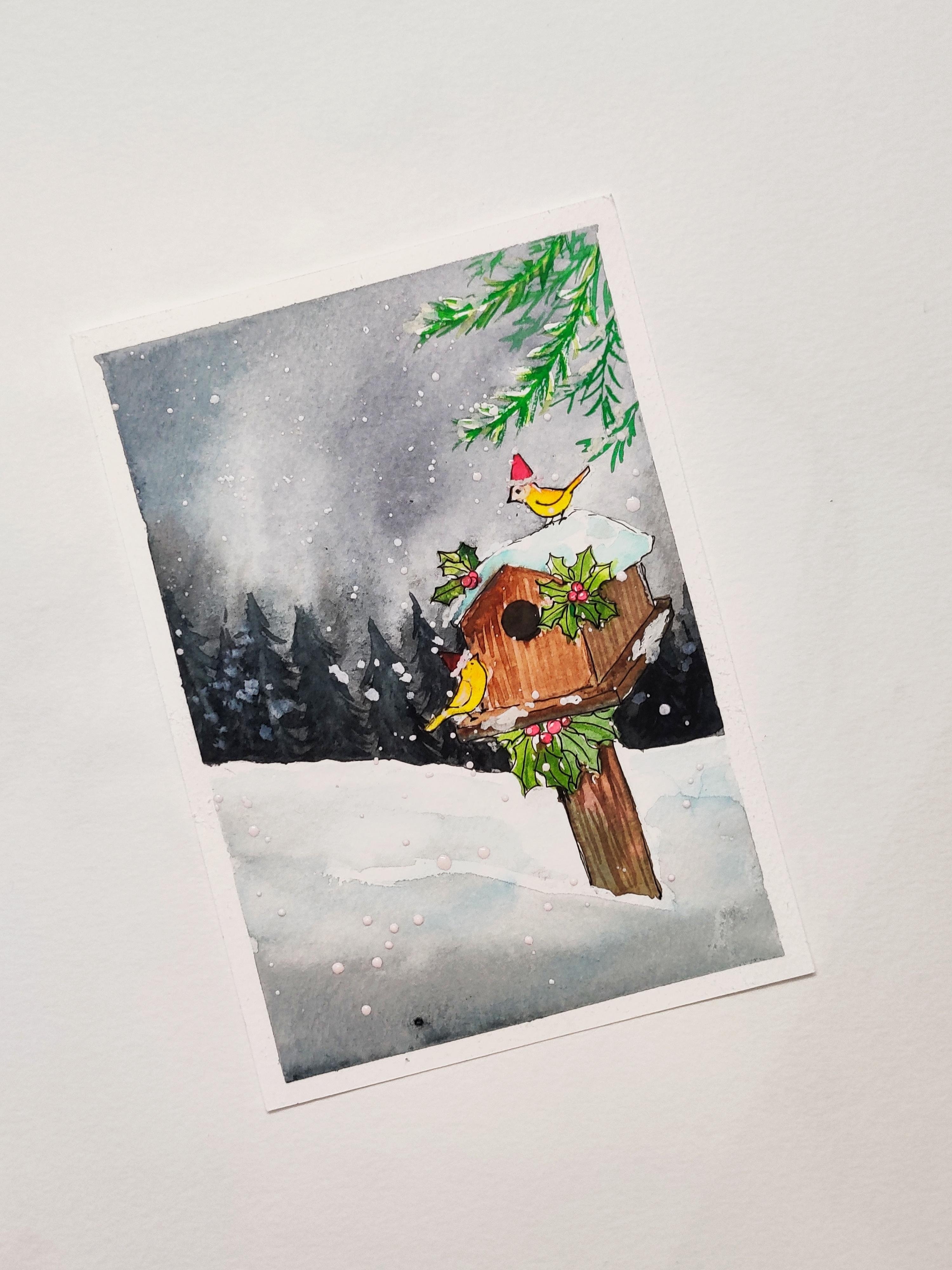 Winter birdhouse - student project