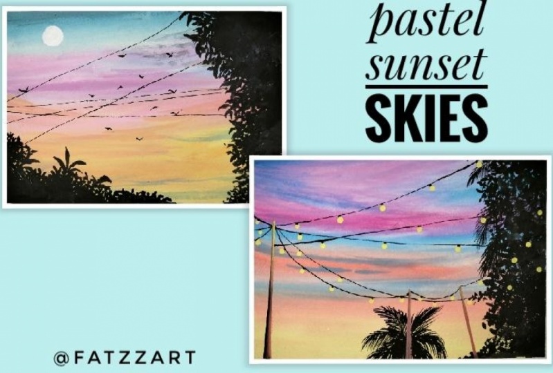 Pastel sunset skies