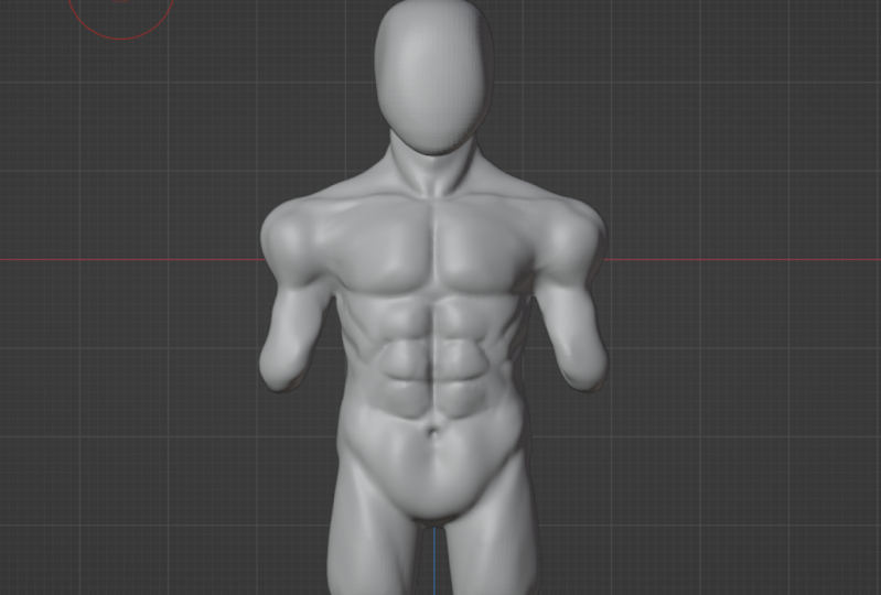 Sculpt a male torso for beginners