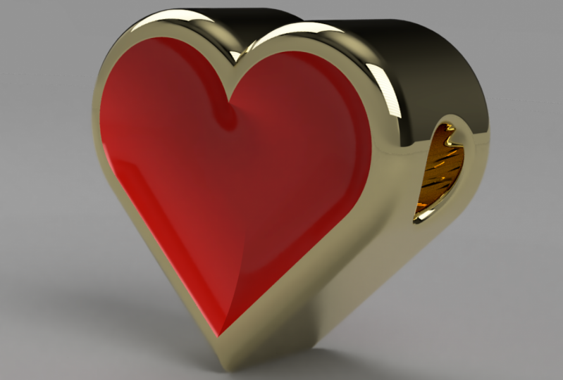 A nice simple heart pendent.