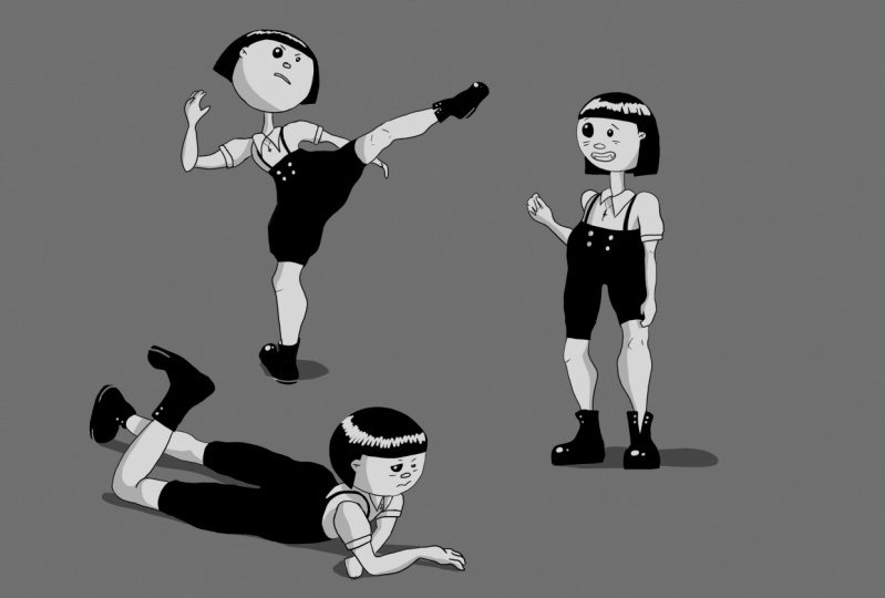 cute vampire girl character