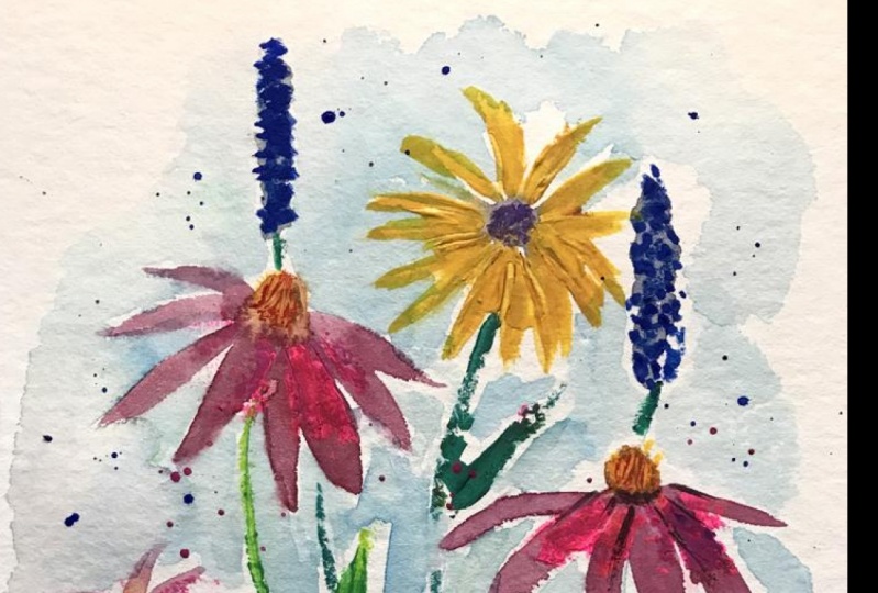 Mixed Media Flowers