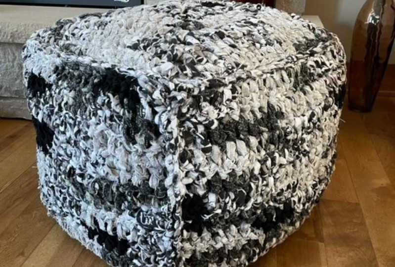 Crochet Pouf