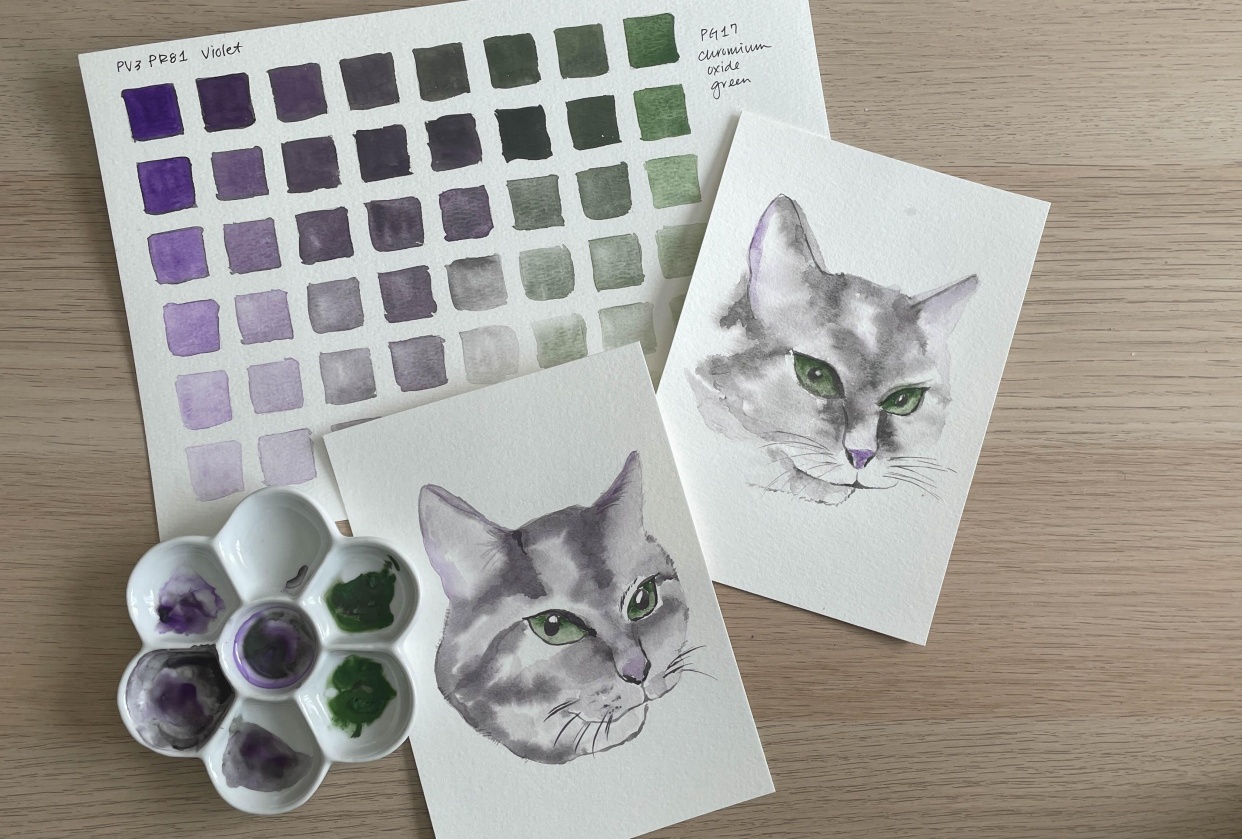 Watercolor Greys Project - student project
