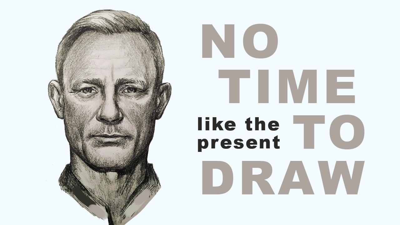 Daniel Craig portrait - student project