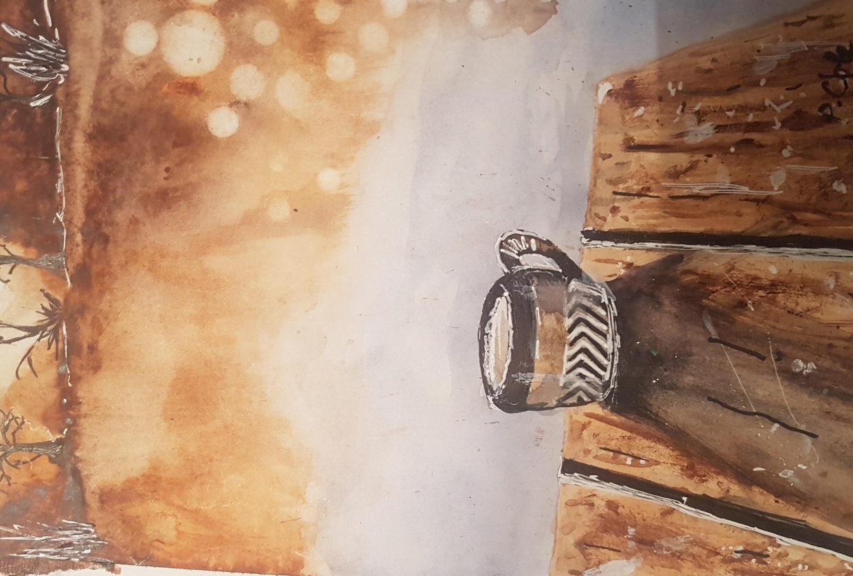 painting Light and dark - student project