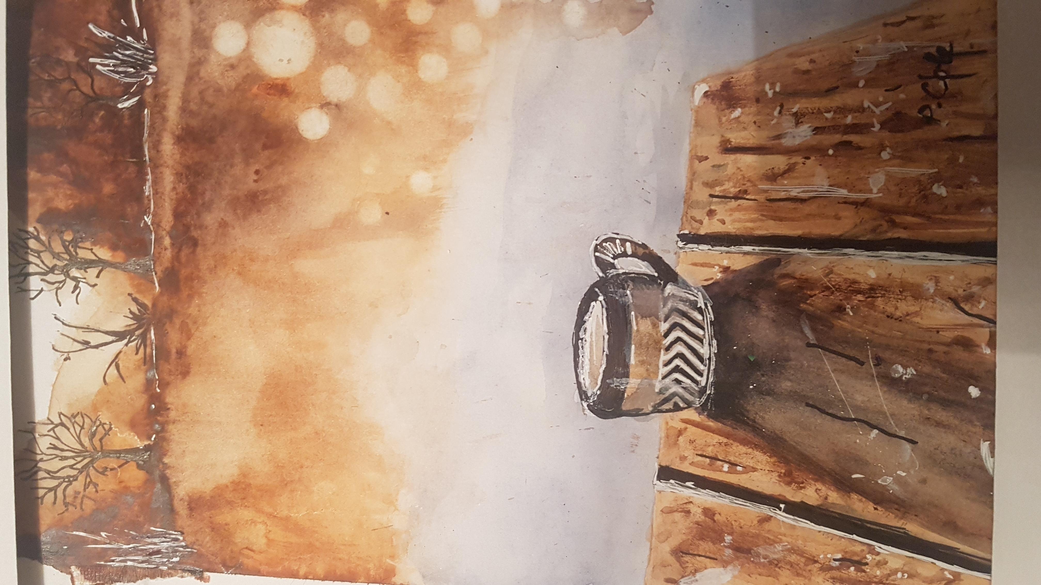 painting Light and dark - student project