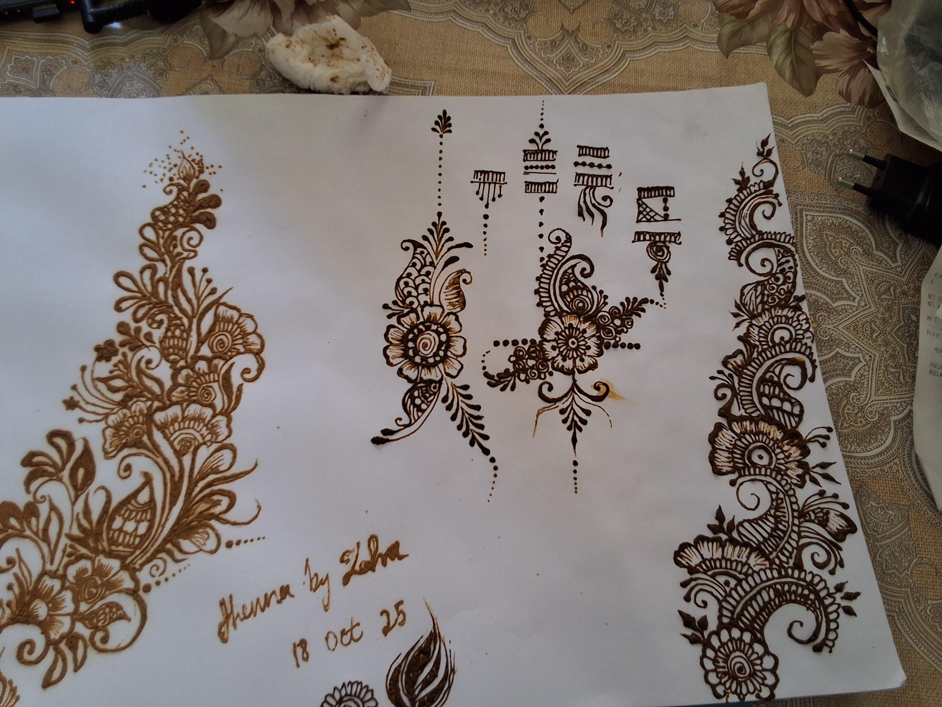Henna practice - student project