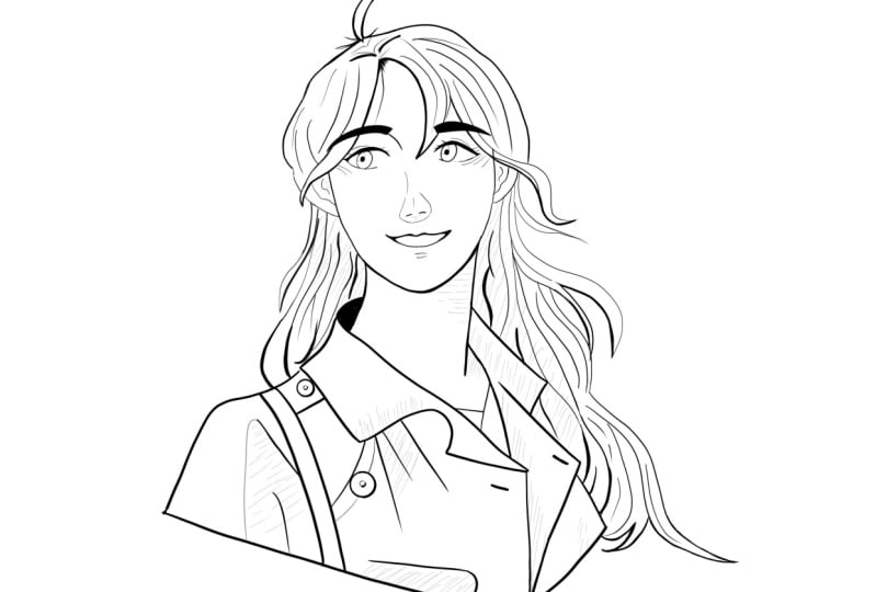 Female Portrait Lineart