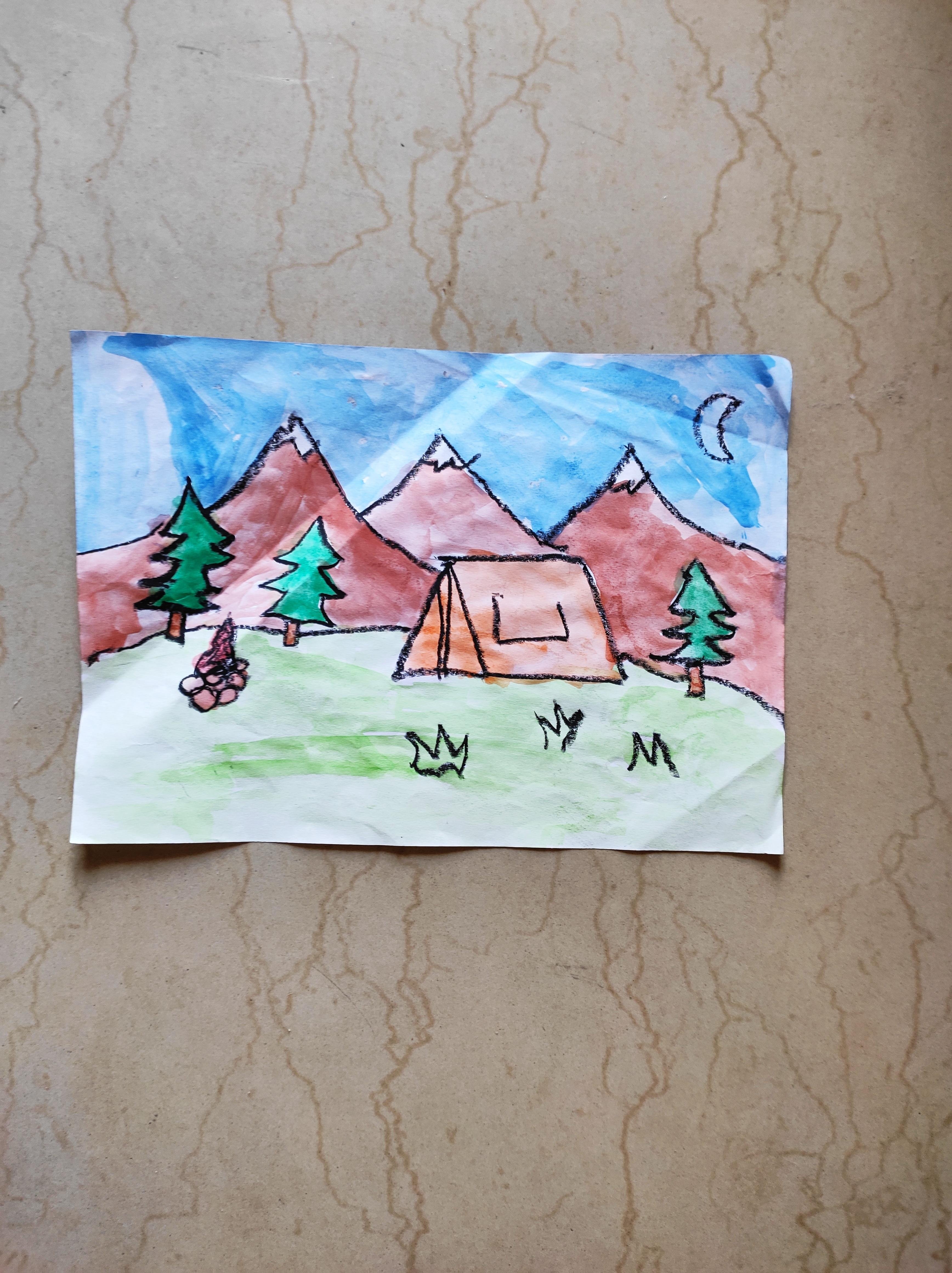 Watercolor painting - student project