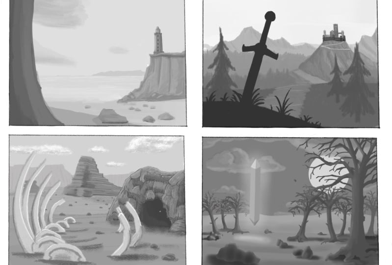 Four landscape thumbnails