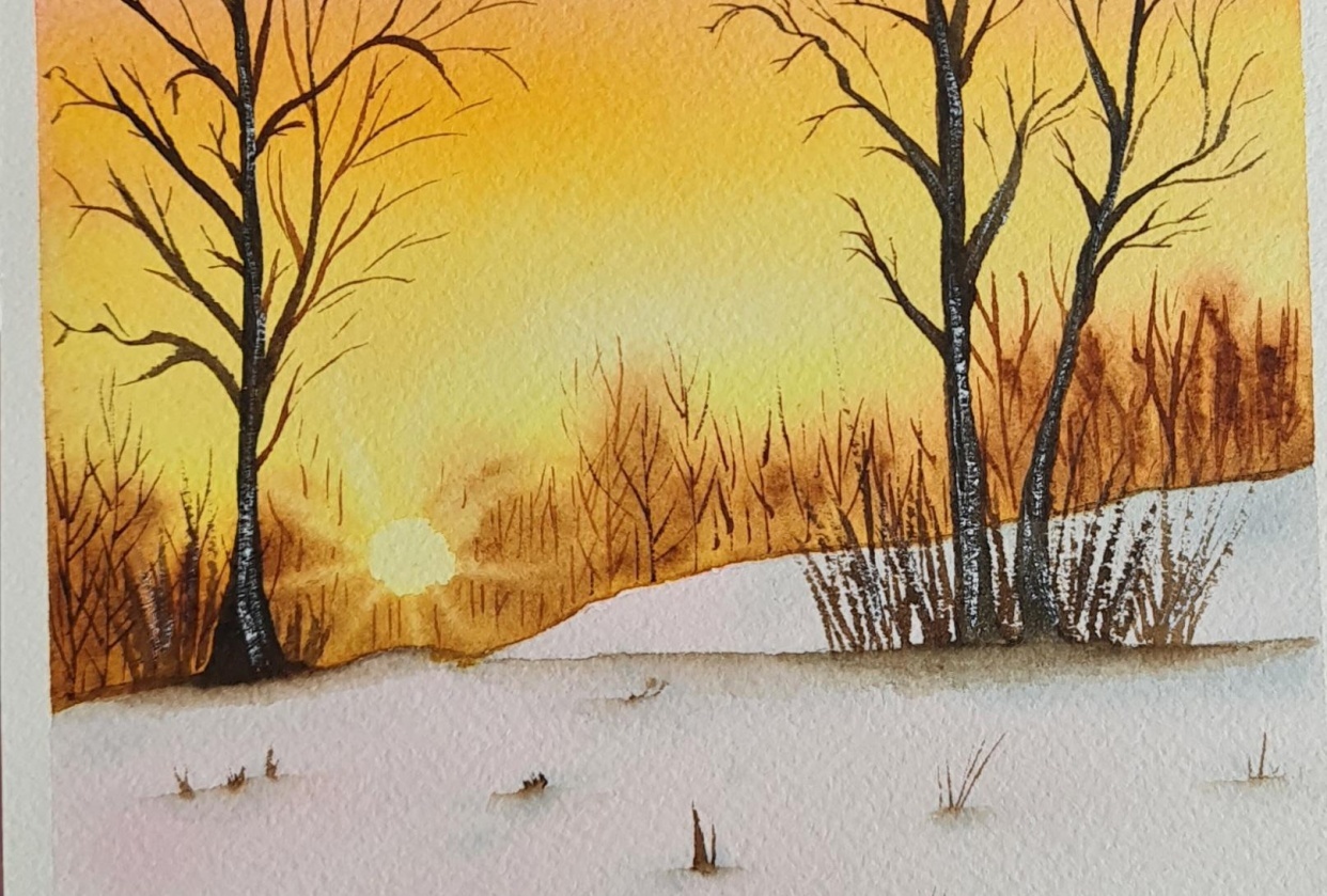 Very nice snow landscapes - student project